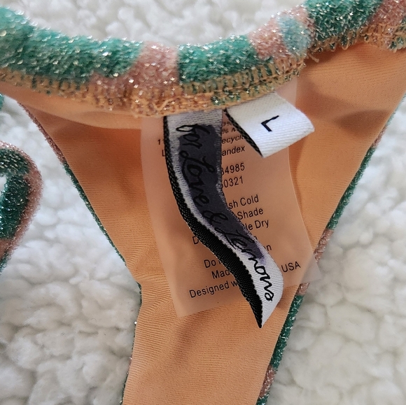 New!For Love And Lemons Yola Cheeky Thing Bikini Bottom - Picture 12 of 13
